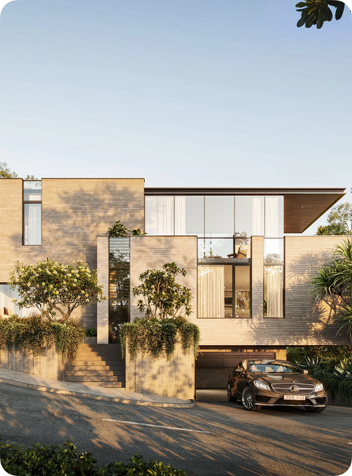 Livability — outdoor living space at a P1 villa