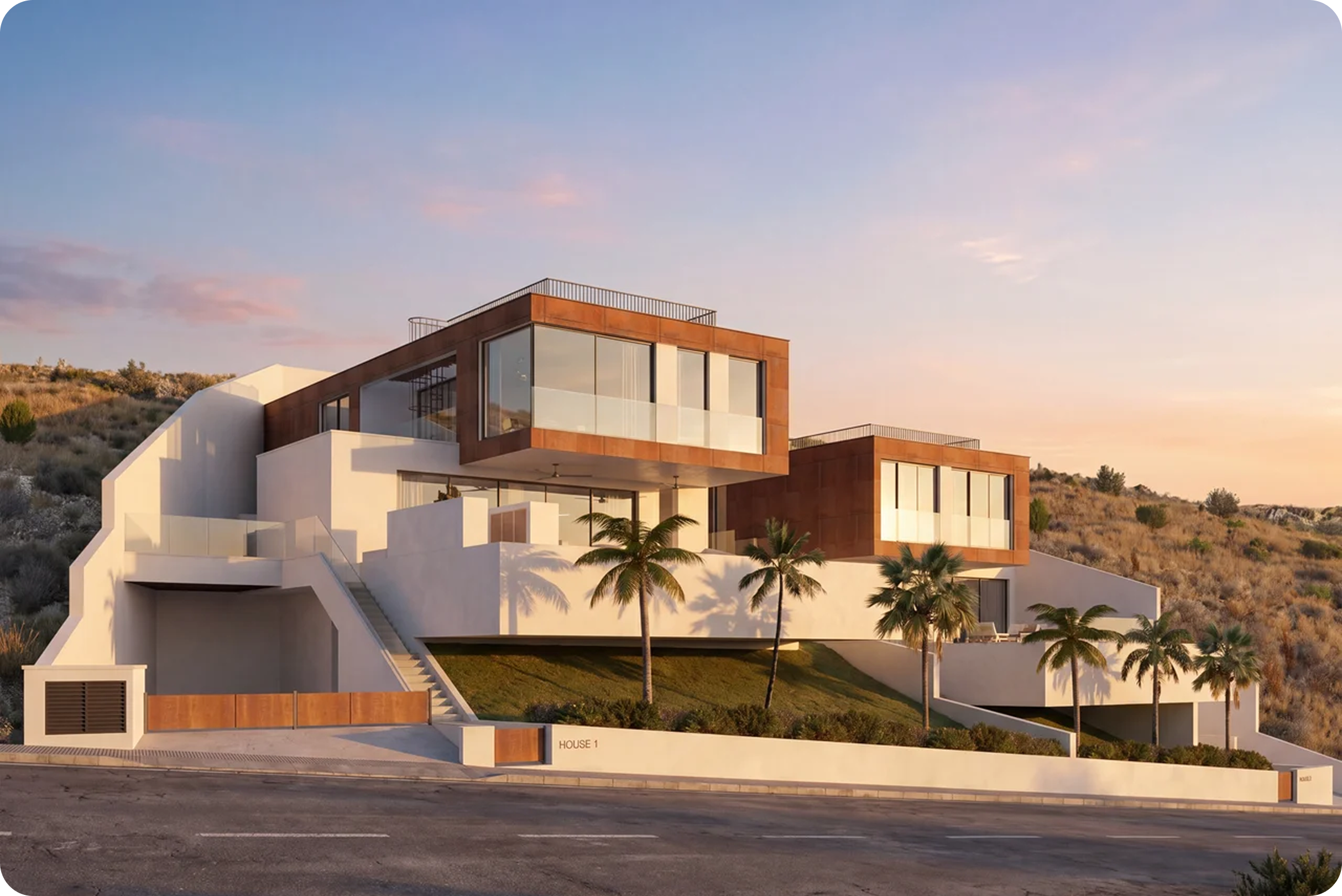 Location — hillside neighborhood in Limassol, Cyprus